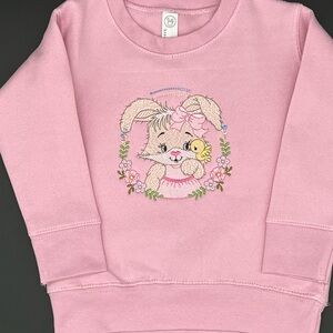 Girls EasterCrewneck (Rabbit Skins)